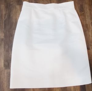 White Alex Marie Skirt Suit Bottom Only Size 8